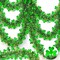 33 Ft St. Patrick's Day Tinsel Garland Decorations Green Gold Shamrock Garland Clover Metallic Streamer Hanging St Patricks Day Decorations for Home Indoor Outdoor Irish Party Supplies